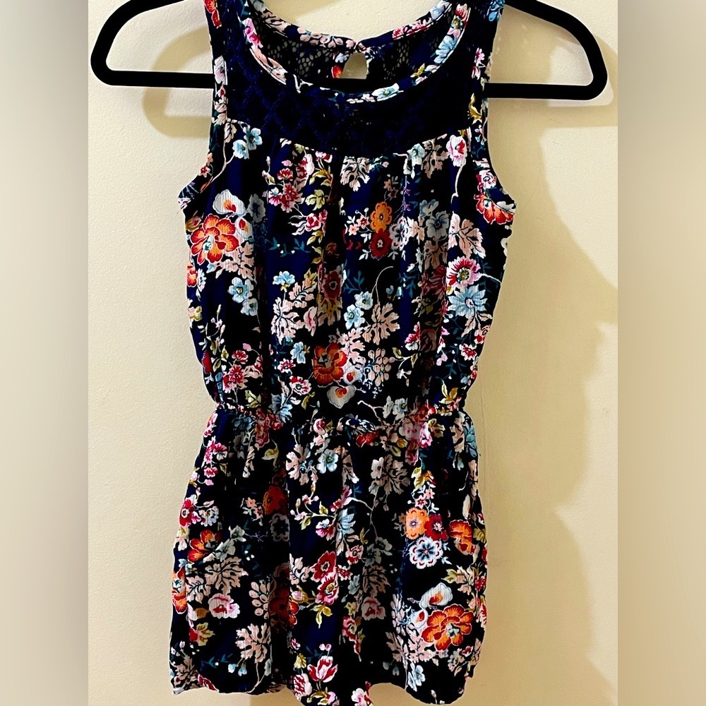 Paper Doll sleeveless romper for girls